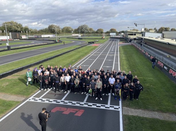 Insurance Endurance 2026 at PFi Racetrack Insurance Endurance 2026 participants gathered on the start-finish straight at PFi Racetrack.